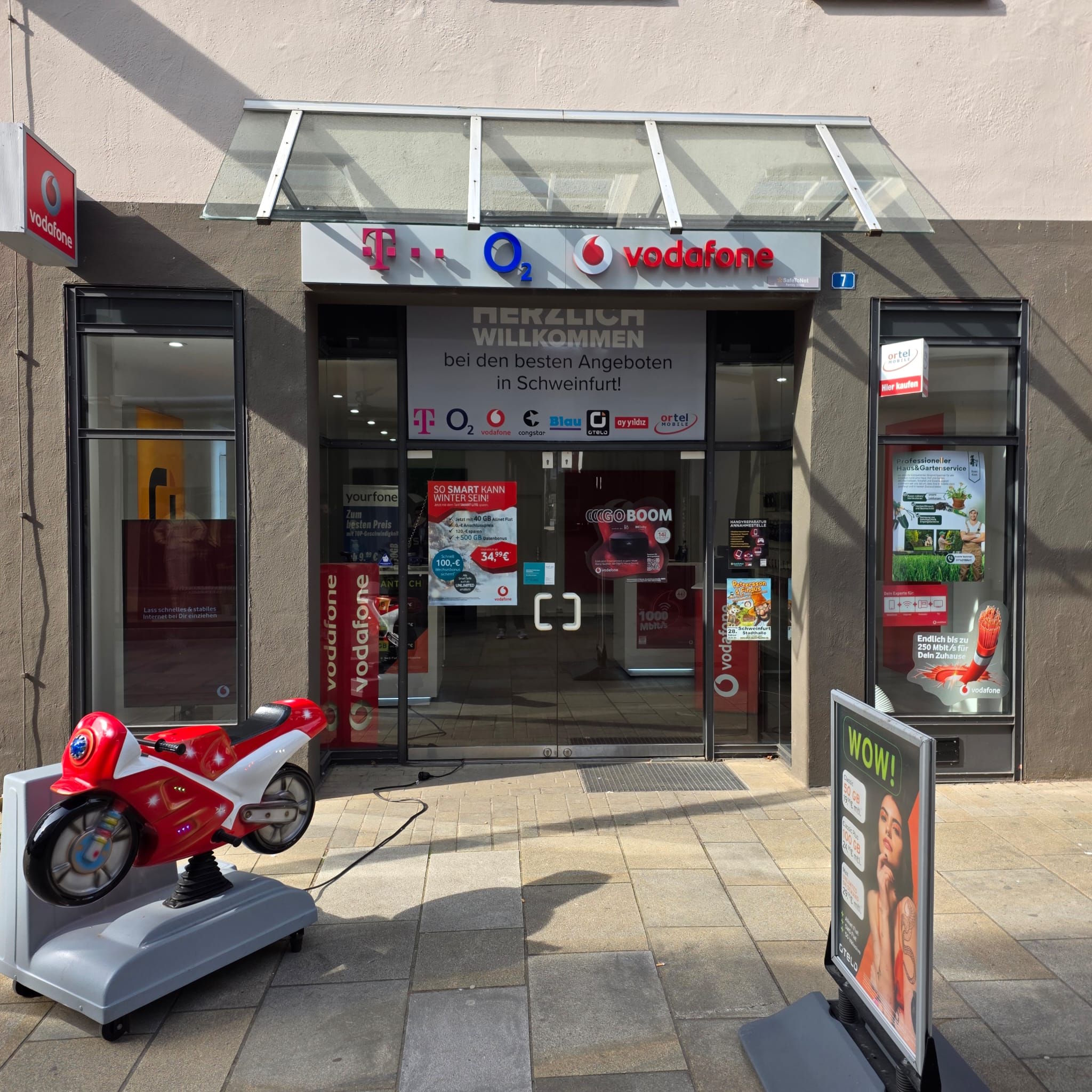 Mobilfunkshop Schweinfurt Außenansicht